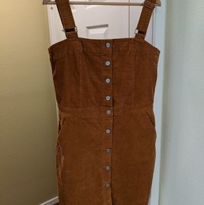 Gap Denim Courduroy Overall-style Dress